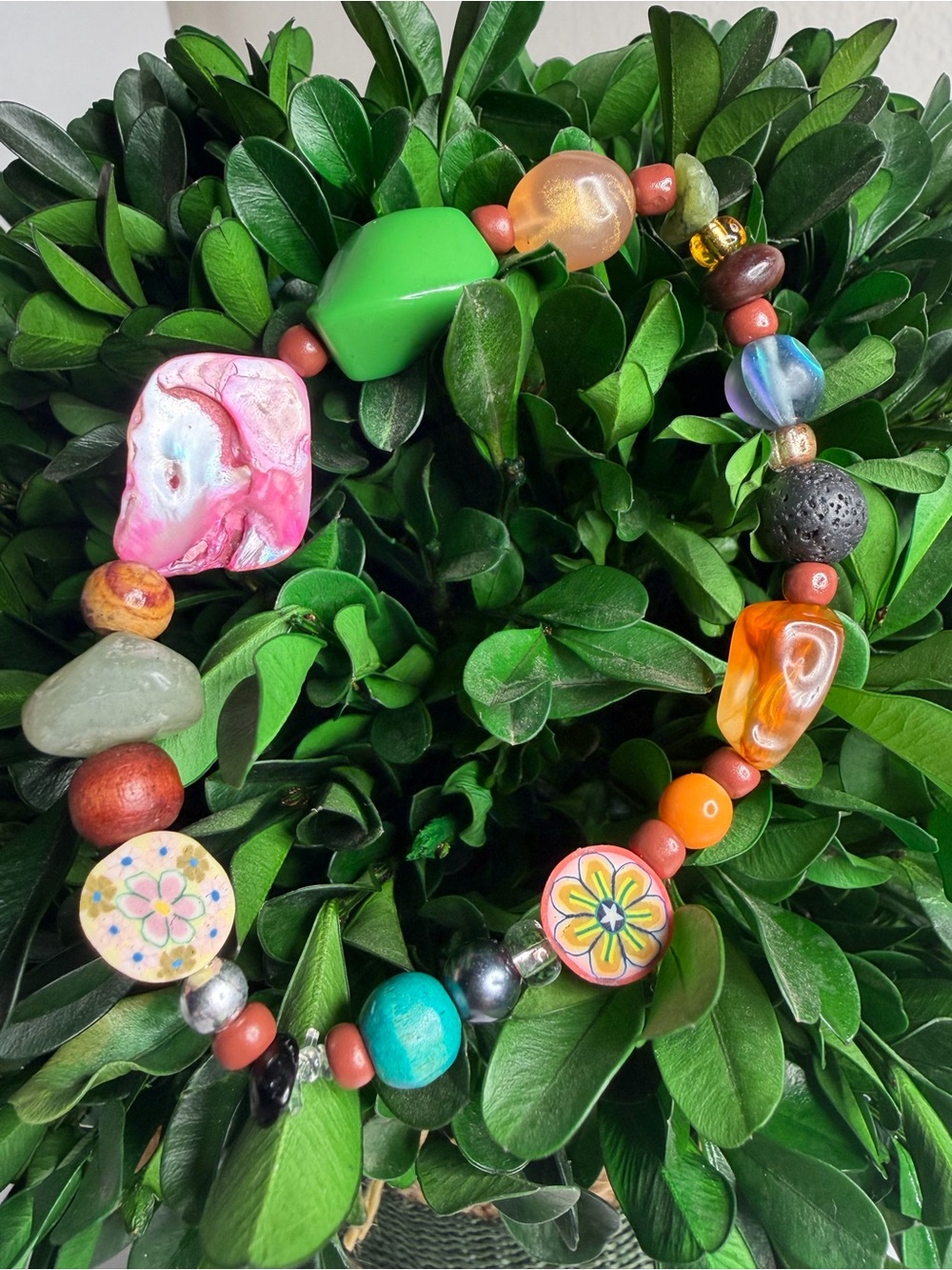 Handcrafted Colorful Eclectic Beaded Multi Color Bracelet